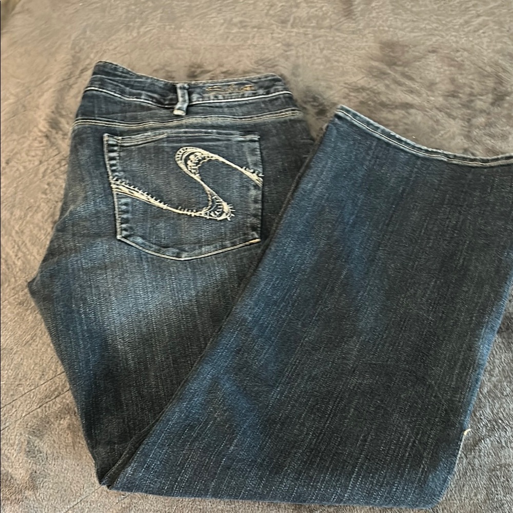 Silver Jeans Dark Blue Ankle Jeans